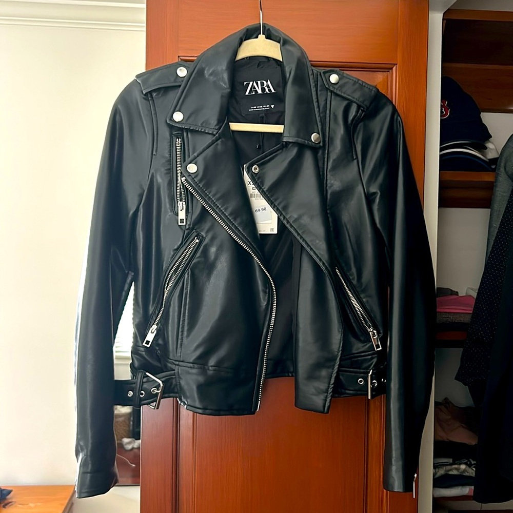 Zara leather jacket